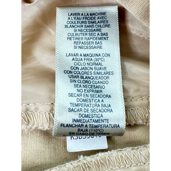 Rafaella Curvy Women's Sz 8 Khaki Bermuda Shorts Front & Back Pockets - Picture 6 of 10